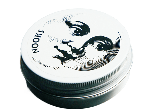 The Everywhere Balm tin, moon face up
